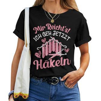 Crochet Knitting Saying Wool Needle Women's T-shirt Frauen - Geschenkecke