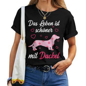 Dachshund Dog Girl Lady T-shirt Frauen - Geschenkecke