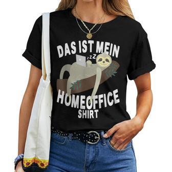 Das Ist Mein Homeoffice Sloth Home Office T-shirt Frauen - Geschenkecke