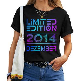 December 2014 Boy Girl 9Th Birthday Limited Edition T-shirt Frauen - Geschenkecke