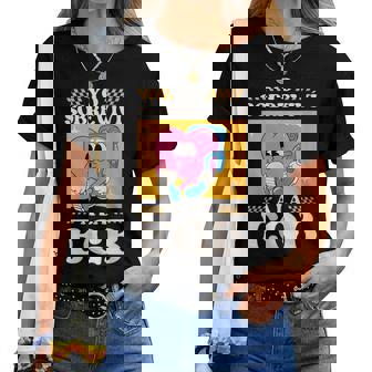 Diseño Divertido Yo Sobreviví A La Egb 80S En Español Cuello Camiseta de mujer - Regaloses