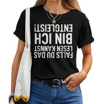 Eisenbahn Zug Falls Du Das Lesen Kannst Bin Ich Entgleist T-shirt Frauen - Geschenkecke