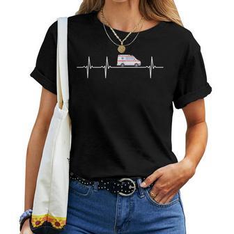 Emergency Automatic Heartbeat Paramedic Ambulance T-shirt Frauen - Geschenkecke