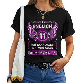 Endlich 11 Ähm Mama 11St Birthday Boy Girl Child S T-shirt Frauen - Geschenkecke