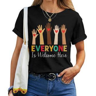Everyone Is Welcome Here Idaho Women T-shirt - Thegiftio UK