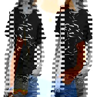 Figuras Abstractas Línea Diversión Dibujo Cara De Abstracto Camiseta de mujer - Regaloses