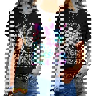 Flossing Unicorn 6 Year Old 6Th Birthday Girl Unicorn Party Women T-shirt - Thegiftio