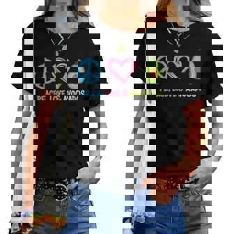 Fruit Humoristique Peace Love And Avocats T-shirt femme - Cadeauxyz