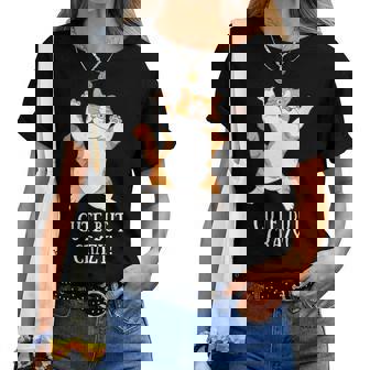 Cats Gato Naranja Y Blanco Cuello Camiseta de mujer - Regaloses