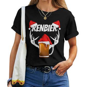 Saying Beer Renbier Reindeer Saufen Alcohol T-shirt Frauen - Geschenkecke