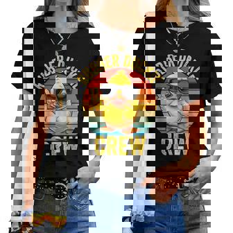 Rubber Duckie Crew Cruise Rubber Duck Women T-shirt - Seseable