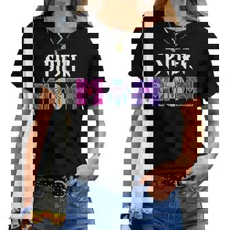 Spider Mom Mother's Day Matching Family Birthday Women T-shirt | Mazezy