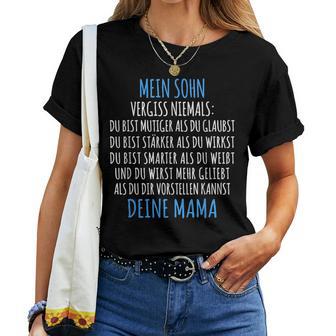 For Son From The Mother My Son Mum T-shirt Frauen - Geschenkecke