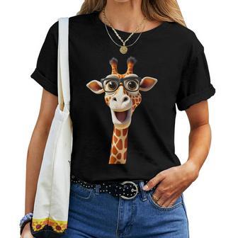 Giraffe Mit Sonnenbrille Afrika Safari Wildnis Süße Giraffen T-shirt Frauen - Geschenkecke