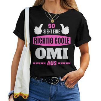 Grandkel Children's Grandma So Sieht Eine Richtig Cool Oma S T-shirt Frauen - Geschenkecke