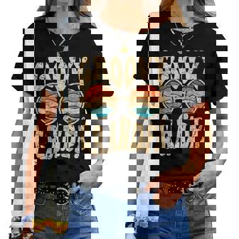 Groovy Grandpa Aesthetic Nostalgia 70'S Retro Grandpa Camiseta de mujer - Regaloses