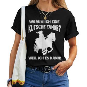 Horse Carriage Driving Carriage Coach T-shirt Frauen - Geschenkecke