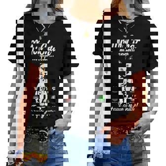Humour Chat Fille Enfant Mon Chat M'appelle T-shirt femme - Cadeauxyz