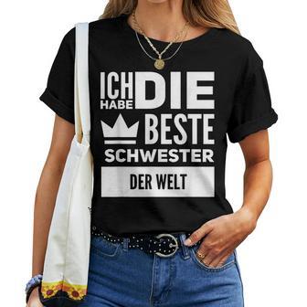 Ich Habe Die Beste Schwester Der Welt T-shirt Frauen - Geschenkecke