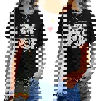 Intage Rétro J'aime La Pop T-shirt femme - Cadeauxyz