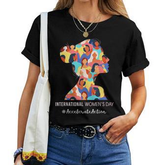 International Women's Day 2025 Accelerate Action For Women Women T-shirt - Thegiftio UK