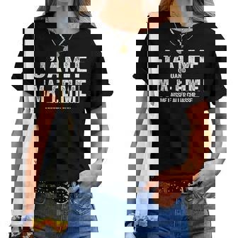 J'aime Quand Ma Me Laisse Aller Chasser Cadeau Humour T-shirt femme - Cadeauxyz