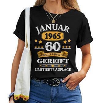 January 1965 60Th Birthday Man Woman T-shirt Frauen - Geschenkecke