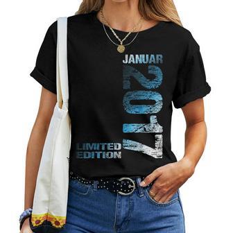 January 2017 Boy Girl 8Th Birthday Limited Edition T-shirt Frauen - Geschenkecke