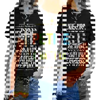Je Ne Suis Pas Petite Perfection S Fille Soeur Taille T-shirt femme - Cadeauxyz