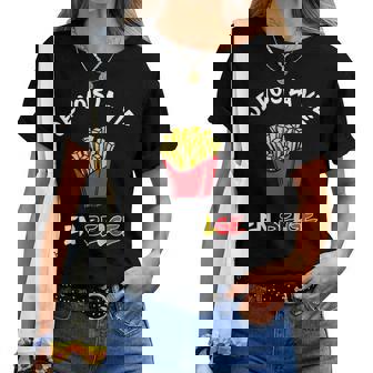 Jeois Laie En Belge Frites Drapeau Belgique Humour T-shirt femme - Cadeauxyz