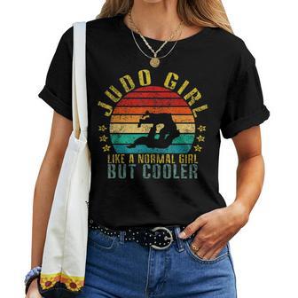 Judo Girl Like A Normal Girl But Cool Retro T-shirt Frauen - Geschenkecke