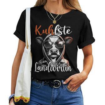 Kuhlste Landwirtin Für Landwirt Women's Farmer Cow T-shirt Frauen - Geschenkecke