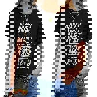La Música Enojada Me Trae Alegría Metal Heavy Death Punk Rock Hard Cuello Camiseta de mujer - Regaloses