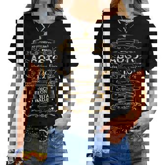 Las Leyendas Nacen Agosto 1963 Cumpleaños Hombre Camiseta de mujer - Regaloses