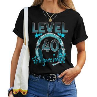 Level 40 Years Birthday Man Woman 1982 Gamer T-shirt Frauen - Geschenkecke