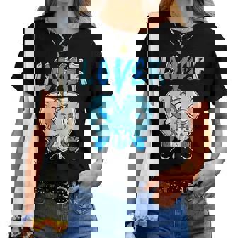 Loser Lover Light Blue Drip Heart Matching Outfit Women Women T-shirt - Thegiftio UK