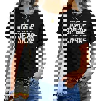 Lover Of True Crime & Wine Saying Tv True Crime Camiseta de mujer - Regaloses