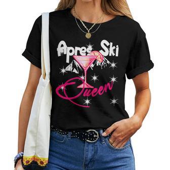 Lustiges Kostüm Wintersport Spruch Apres Ski Queen Partysekt T-shirt Frauen - Geschenkecke