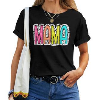 Mama Dalmatian Dots For Grandma Mom Women Women T-shirt - Thegiftio UK