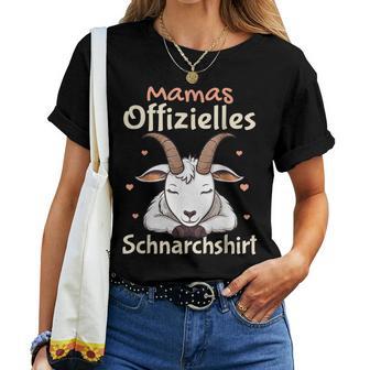 Mamas Official Snoring Mama Sleep Goat T-shirt Frauen - Geschenkecke