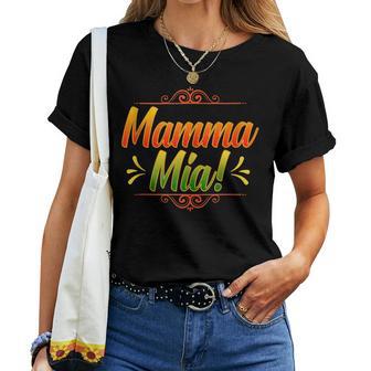 Mamma Mia Italian Mom Mother Fun Mother's Day Cool Women T-shirt - Thegiftio UK