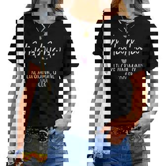 Mawmaw Like A Grandma Only Cooler Heart Mother's Day Mawmaw Women T-shirt | Seseable CA