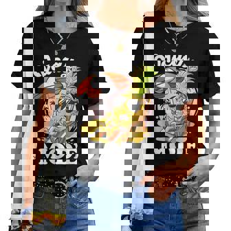 Modeacances Sur Ananas Coucher De Soleil Aloha Drôle Modeacances Allumé T-shirt femme - Cadeauxyz