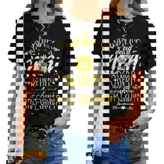 Mom Grandma Great Grandma Mother's Day 2025 Sunflower Women Women T-shirt - Thegiftio UK