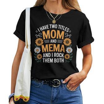 Mom And Mema Floral Women T-shirt - Thegiftio UK