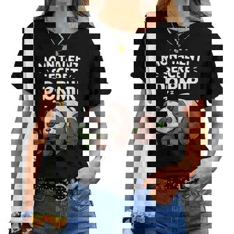 Mon Talent Secret Dormir Panda Dormeur Flemme Sieste Humour T-shirt femme - Cadeauxyz