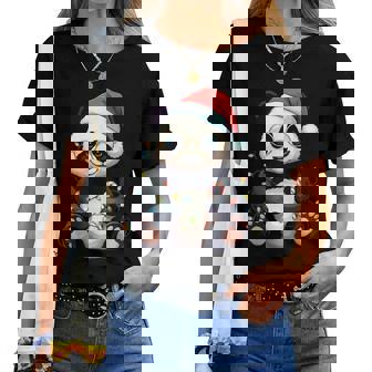 Panda Pull De Noël Pour Amoureux Des Pandas T-shirt femme - Cadeauxyz