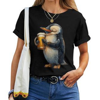 Penguin Beer T-shirt Frauen - Geschenkecke