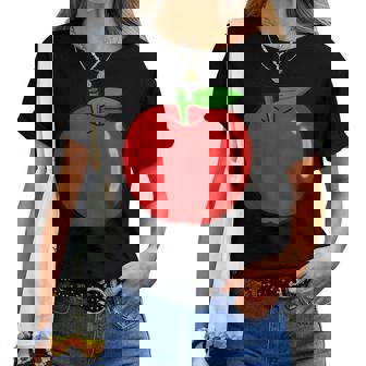 Pomme Joli Apple Pour Hommes Et S Amusant T-shirt femme - Cadeauxyz