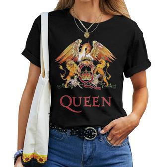 Queen Rock Music Band Logo By Rock Off T-shirt Frauen - Geschenkecke